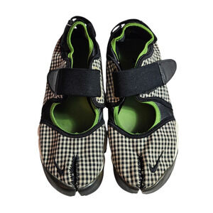 Y2k Vintage Nike Air Rift Gingham Check Tabi Sneakers Rare - 9